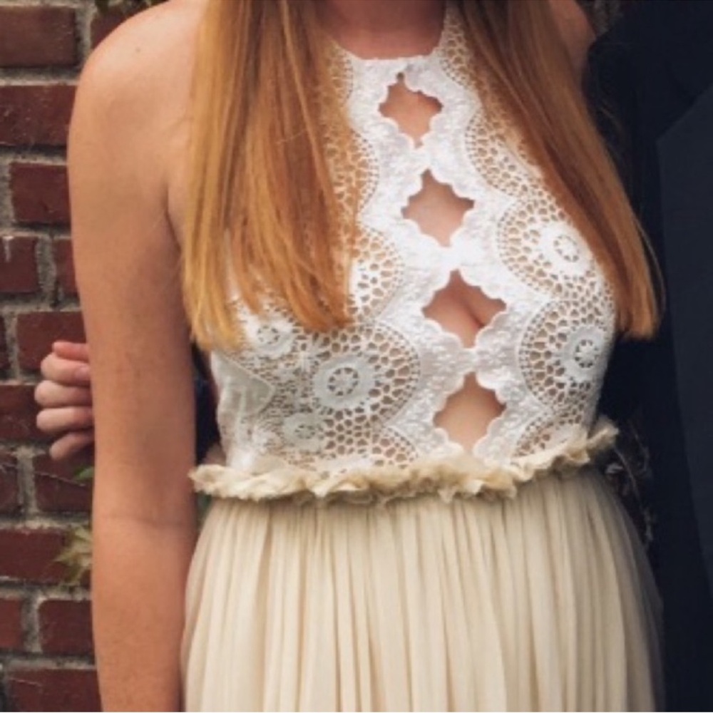 Free People Kristin's Limited Crochet Cutout Maxi Dress - Picture 5 of 16